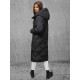 Juoda moteriška dygsniuota žieminė striukė Coco JS/5M3173/392 - Akcija Juoda moteriška dygsniuota žieminė striukė Coco JS/5M3173/392