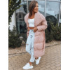 Rožinė moteriška dygsniuota striukė Favi Moteriškos striukės