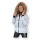 Pilka moteriška striukė Sparkle TY3952 - Moterims Pilka moteriška striukė Sparkle TY3952