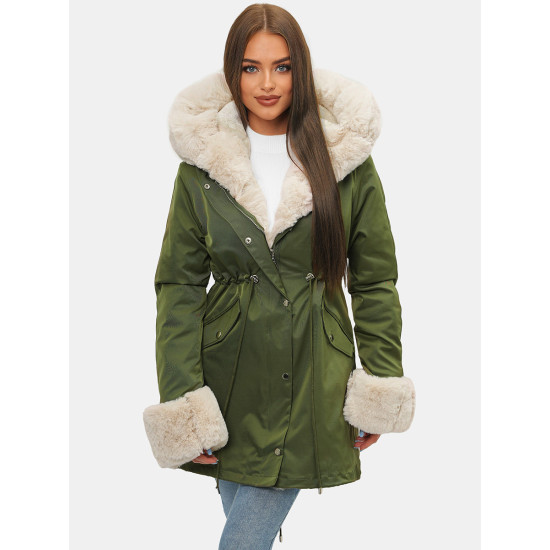 Žalia moteriška striukė Moly JS/M763/136Z - Moterims Žalia moteriška striukė Moly JS/M763/136Z