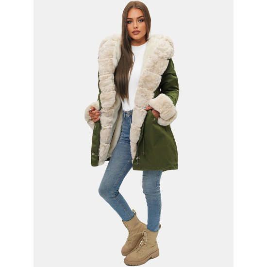 Žalia moteriška striukė Moly JS/M763/136Z - Moterims Žalia moteriška striukė Moly JS/M763/136Z
