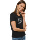 Moteriški juodi marškinėliai MAMA JS/SD211