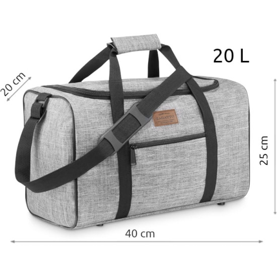 Travel bag grey Piker ZG836 - Accessories for women Travel bag grey Piker ZG836
