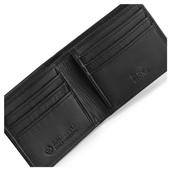 Damian genuine leather mens wallet (black with red) N054-W - Accessories for men Damian genuine leather mens wallet (black with red) N054-W Premium