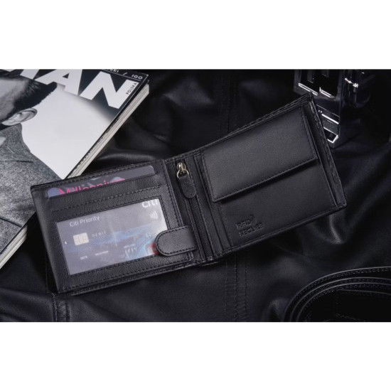 Mens genuine leather wallet Oken ZG-N992-F13 - Accessories for men Mens genuine leather wallet Oken ZG-N992-F13 Premium
