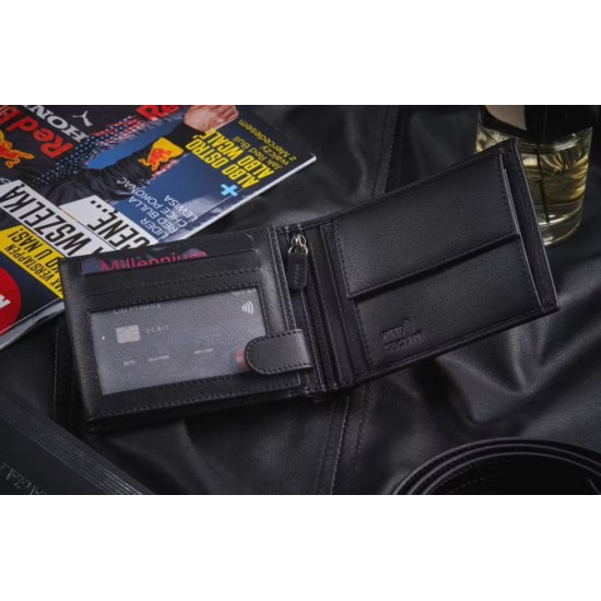 Mens genuine leather wallet Oken ZG-N992-F13 - Accessories for men Mens genuine leather wallet Oken ZG-N992-F13 Premium