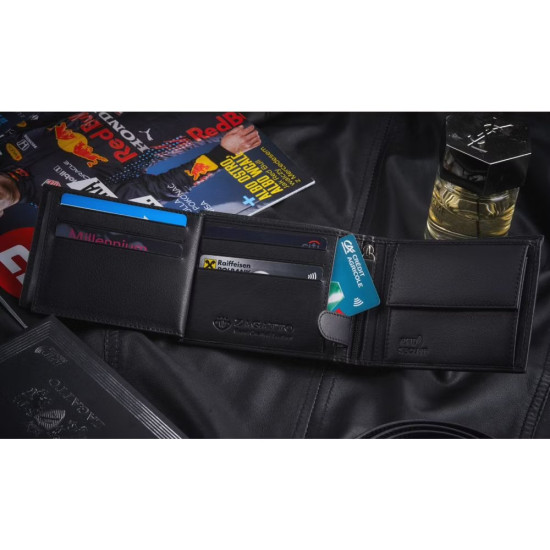 Mens genuine leather wallet Tival ZG-N992-F14 - Accessories for men Mens genuine leather wallet Tival ZG-N992-F14 Premium