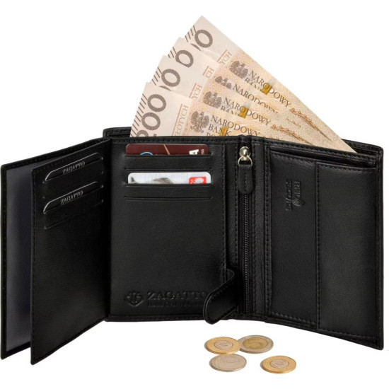 Mens genuine leather wallet Titer ZG-N4-F15 - Accessories for men Mens genuine leather wallet Titer ZG-N4-F15 Premium