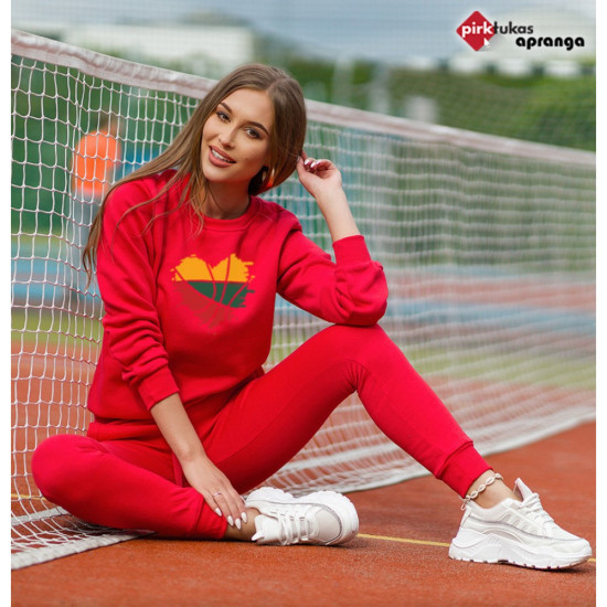 Womens red sweater Lietuva JS/W01 - Notes for women Womens red sweater Lietuva JS/W01