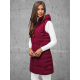 Women's burgundy quilted waistcoat Dona JS/16M9096/06Z - Action Women's burgundy quilted waistcoat Dona JS/16M9096/06Z