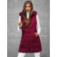 Women's burgundy quilted waistcoat Dona JS/16M9096/06Z - Action Women's burgundy quilted waistcoat Dona JS/16M9096/06Z