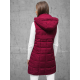 Women's burgundy quilted waistcoat Dona JS/16M9096/06Z - Action Women's burgundy quilted waistcoat Dona JS/16M9096/06Z
