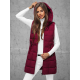 Women's burgundy quilted waistcoat Dona JS/16M9096/06Z - Action Women's burgundy quilted waistcoat Dona JS/16M9096/06Z