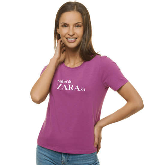 Sieviešu ceriņu krāsas t-krekls Zaraza JS/SD211 - T-krekls Sieviešu ceriņu krāsas t-krekls Zaraza JS/SD211