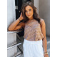 Blouse brown Hana RY2241 - For women Blouse brown Hana RY2241