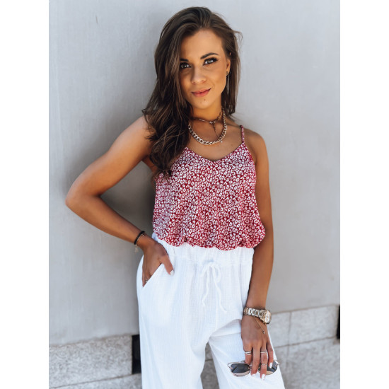 Blouse red Hana RY2243 - For women Blouse red Hana RY2243