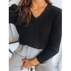 Moteriškas megztinis juodas Mira