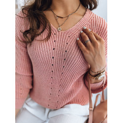 Moteriškas megztinis rožinis Romer