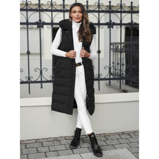 Black long waistcoat Apter JS/5M3157/392Z