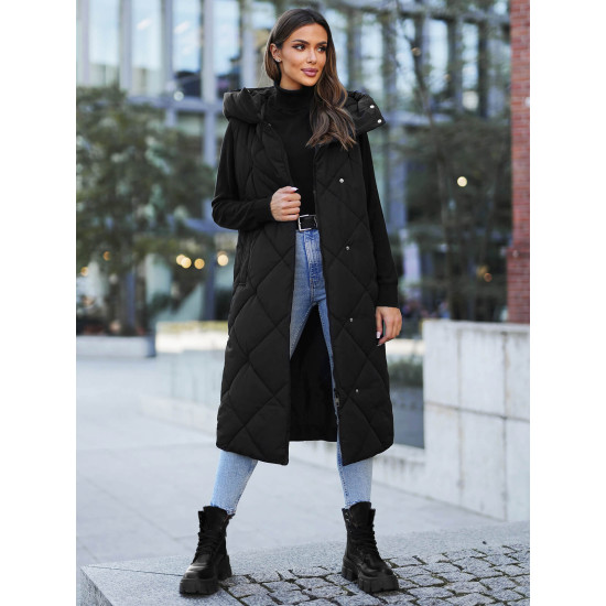 Black long waistcoat Kiket JS/5M3165/392