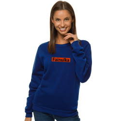 Moteriškas tamsiai mėlynas džemperis Fainulka
