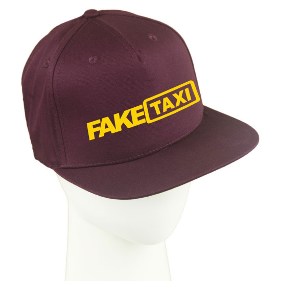 Bordo FullCap kepurė FakeTaxi PK3019 - Aksesuarai vyrams Bordo FullCap kepurė FakeTaxi PK3019