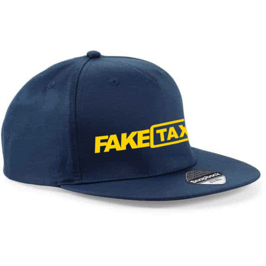 Tamsiai mėlyna FullCap kepurė FakeTaxi PK3019 - Aksesuarai vyrams Tamsiai mėlyna FullCap kepurė FakeTaxi PK3019