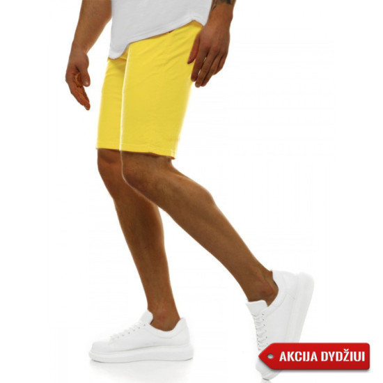 Akcija: Vyriški šviesiai geltonos spalvos šortai Sebol JB/JP1142 - Akcija Akcija: Vyriški šviesiai geltonos spalvos šortai Sebol JB/JP1142