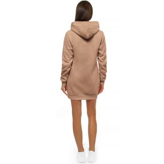 Sieviešu brūna kleita ar kapuci Megan JS/YS10003/91