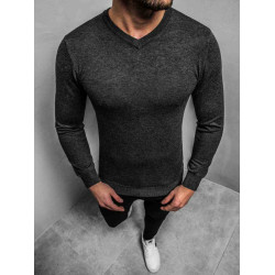 Vyriškas tamsiai pilkos spalvos megztinis Mitel