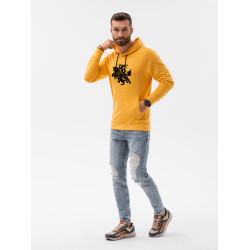 Akcija Geltonos spalvos džemperis su gobtuvu Vytis