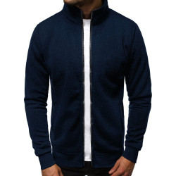 Tamsiai mėlynas vyriškas džemperis Silon