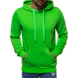 Akcija Žalios spalvos vyriškas džemperis su gobtuvu Buvoli