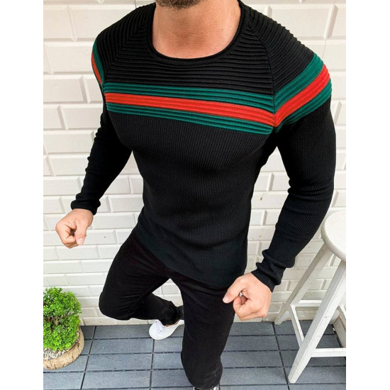 Sale Black mens sweater Somel L/2457 - Action Sale Black mens sweater Somel L/2457