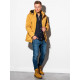 Sale Mens yellow jacket with a hood Linolo C449 - Action Sale Mens yellow jacket with a hood Linolo C449