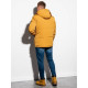 Sale Mens yellow jacket with a hood Linolo C449 - Action Sale Mens yellow jacket with a hood Linolo C449