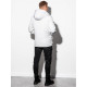 Sale Mens white jacket with a hood Linolo C449 - Action Sale Mens white jacket with a hood Linolo C449