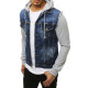 Men's denim jacket with a hood Ketan