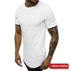 Akcija:Baltos spalvos vyriški marškinėliai "Mogol"