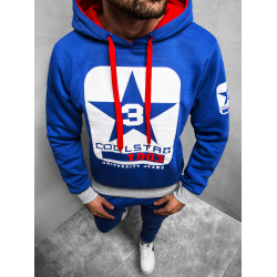 Mėlynas vyriškas džemperis Stardust