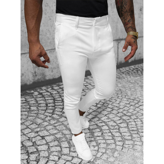 Men's trousers white Nuter O/1000Z - Trousers Men's trousers white Nuter O/1000Z