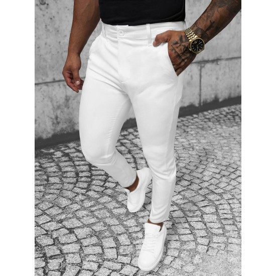 Men's trousers white Nuter O/1000Z - Trousers Men's trousers white Nuter O/1000Z