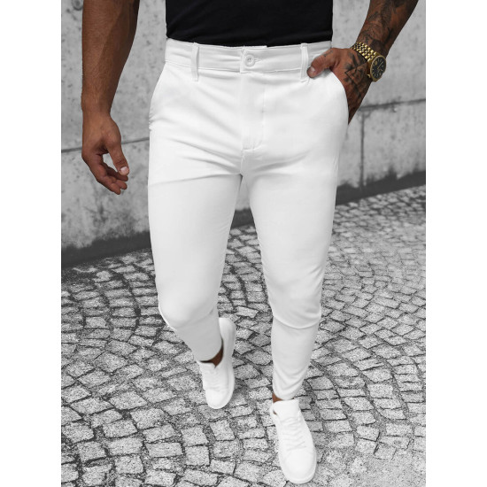 Men's trousers white Nuter O/1000Z - Trousers Men's trousers white Nuter O/1000Z