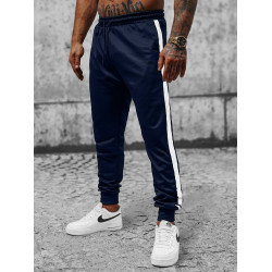 Tamsiai mėlynos vyriškos kelnės Johan