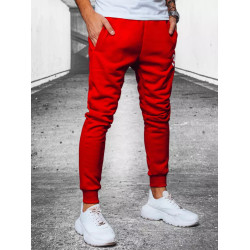 Raudonos vyriškos laisvalaikio kelnės Styl