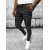 Black men's chino trousers