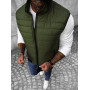 Quilted men's khaki vest Lider