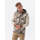 Brown hooded vest Kener