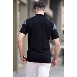 Juodi vyriški polo marškinėliai Albert