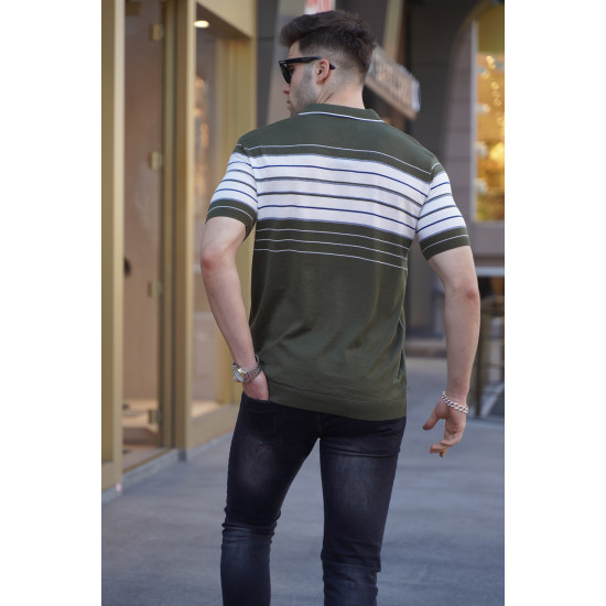 Vīriešu polo krekls haki Zuna PK5733 - T-krekls Vīriešu polo krekls haki Zuna PK5733 Premium